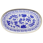 Schaal ovaal 'Floryn' - 325x265x25mm (GN1/2) - Blauw - Van Erkel Winkelmaterialen