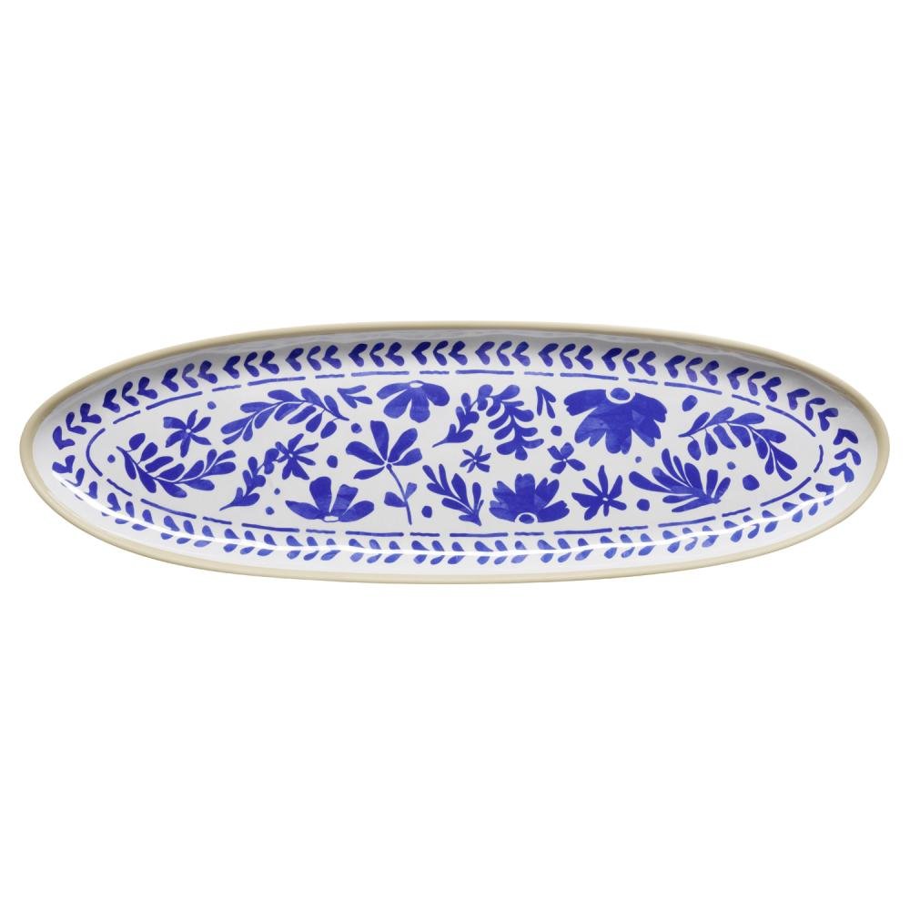 Schaal ovaal 'Floryn' - 530x325x25mm (GN1/1) - Blauw - Van Erkel Winkelmaterialen