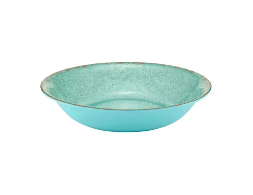 Schaal rond Casablanca - Ø350x70mm - Licht Blauw - Van Erkel Winkelmaterialen