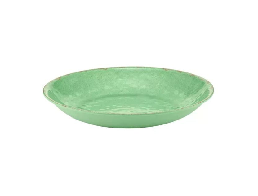 Schaal rond Casablanca - Ø420x70mm - Groen - Van Erkel Winkelmaterialen