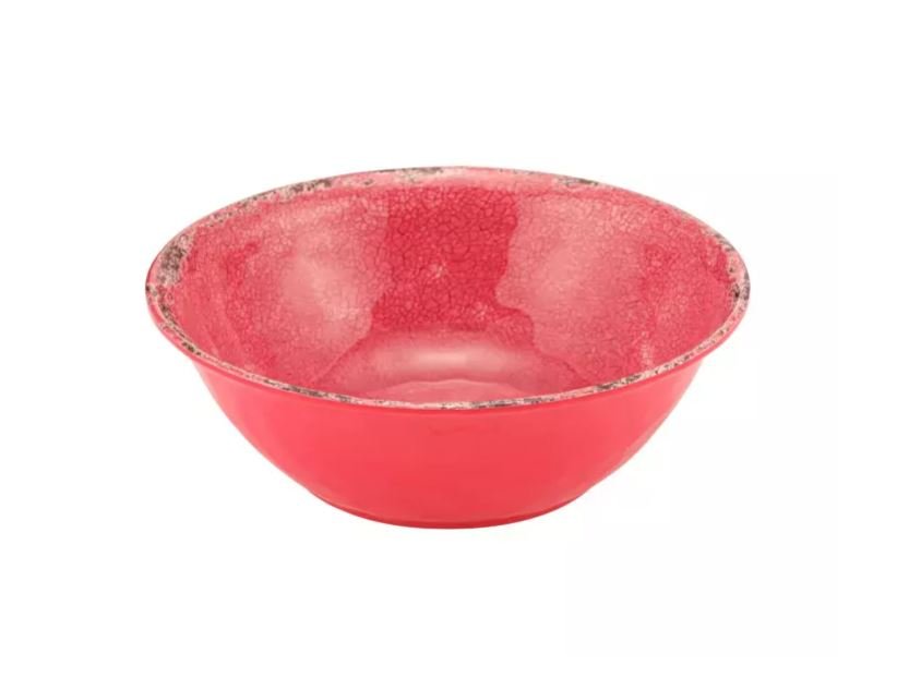 Schaal rond Casablanca - Ø210x70mm - Rood - Van Erkel Winkelmaterialen