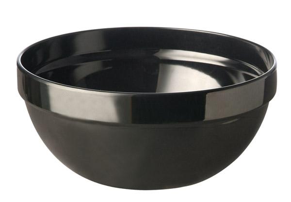*Schaal rond 'Casual Maxi' - Ø230mm - Zwart - Van Erkel Winkelmaterialen