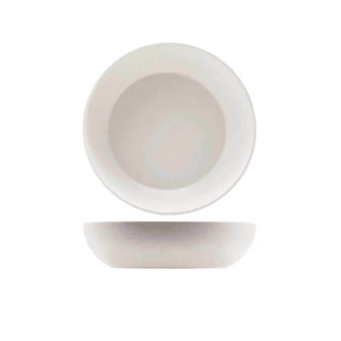 Schaal rond 'Genware' 2.6L - Ø280x75mm - Wit - Van Erkel Winkelmaterialen