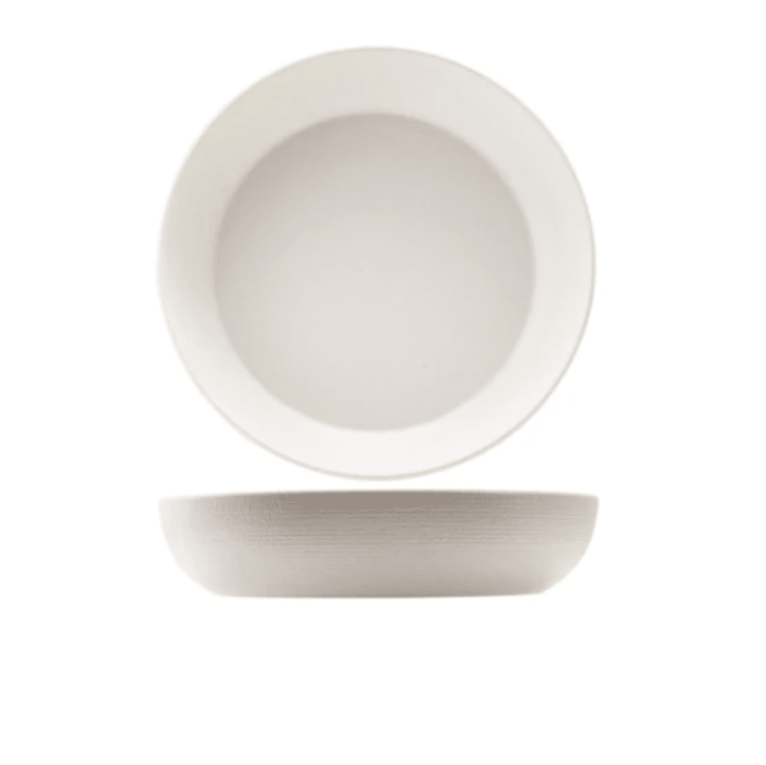 Schaal rond 'Genware' 5.3L - Ø350x75mm - Wit - Van Erkel Winkelmaterialen