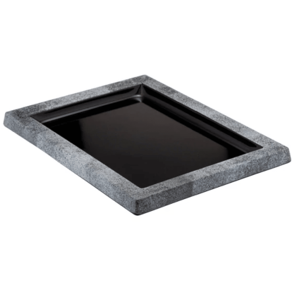Schaal Urban zwart/grijs - 280x210x21mm - Zwart - Van Erkel Winkelmaterialen