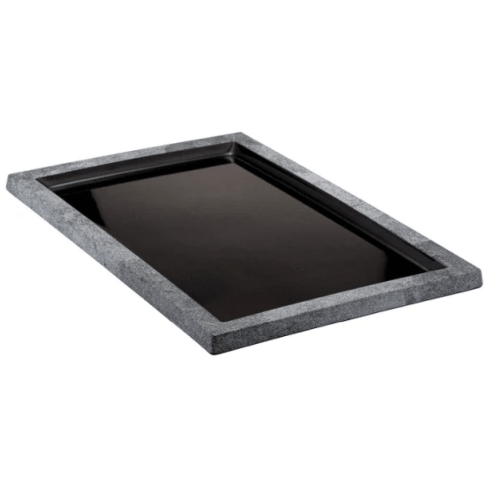 Schaal Urban zwart/grijs - 420x210x21mm - Zwart - Van Erkel Winkelmaterialen