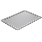 Serveerschaal met versierde rand - 420x310mm - Zilver - Van Erkel Winkelmaterialen