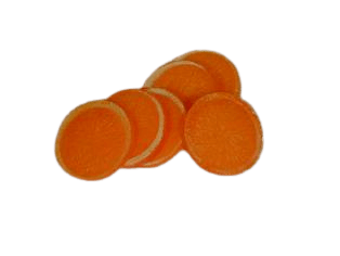 *Sinaasappelschijven (6st) - Ø60mm - Oranje - Van Erkel Winkelmaterialen