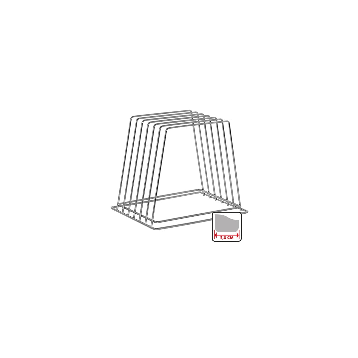Snijplankstandaard - 240x240x27mm - Zilver - Van Erkel Winkelmaterialen