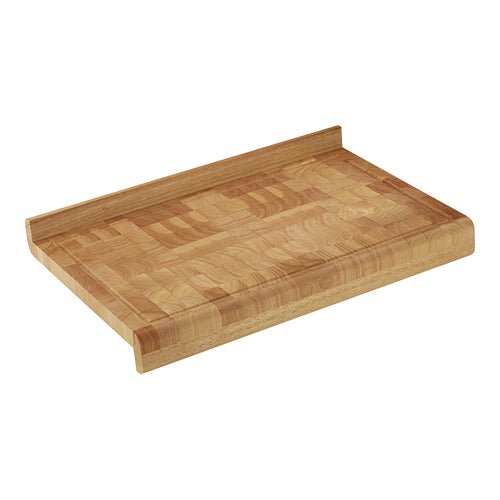 Snijplank/Trancheerplank met opstaande rand - 600x400mm - Bruin - Van Erkel Winkelmaterialen