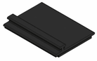 Spiegelsysteem geleide rail voorkant *1 - 1250mm - Zwart - Van Erkel Winkelmaterialen