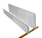 Spiegelsysteem zijkant hoog *2 - 285-485mm - Transparant - Van Erkel Winkelmaterialen