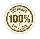 Sticker '100% Volkoren' - Ø30mm - Van Erkel Winkelmaterialen