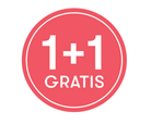 Sticker '1+1 Gratis' - Ø30mm - Rood - Van Erkel Winkelmaterialen