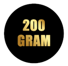 Sticker '200 gram' - Ø30mm - Van Erkel Winkelmaterialen
