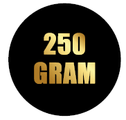 Sticker '250 gram' - Ø30mm - Van Erkel Winkelmaterialen