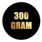 Sticker '300 gram' - Ø30mm - Van Erkel Winkelmaterialen