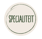 Sticker beige 'Specialiteit' - Ø30mm - Beige - Van Erkel Winkelmaterialen