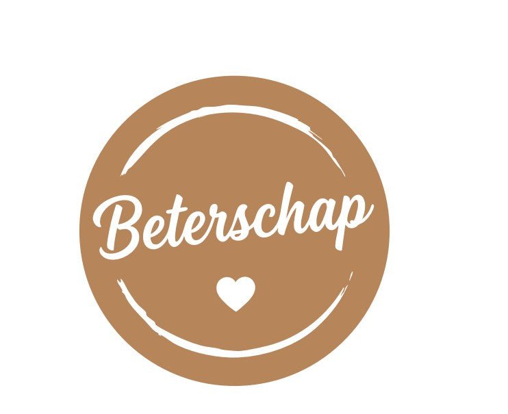 Sticker 'Beterschap' (1.000st) - Ø30mm - Bruin - Van Erkel Winkelmaterialen