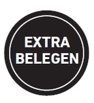 Sticker 'Extra belegen' - Ø30mm - Van Erkel Winkelmaterialen