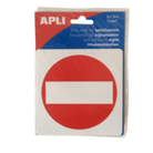 Sticker "Geen toegang" - 114x114mm - Van Erkel Winkelmaterialen