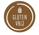 Sticker 'Glutenvrij' - Ø30mm - Bruin - Van Erkel Winkelmaterialen