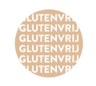 Sticker 'Glutenvrij' - Ø28mm - Beige - Van Erkel Winkelmaterialen