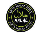 Sticker 'Halal' - Ø30mm - Van Erkel Winkelmaterialen