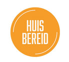 Sticker 'Huisbereid' - Ø28mm - Oranje - Van Erkel Winkelmaterialen