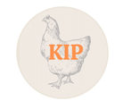Sticker 'Kip' - Ø30mm - Beige - Van Erkel Winkelmaterialen