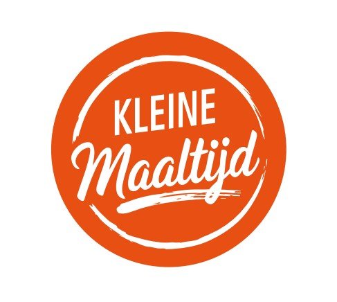 Sticker 'Kleine Maaltijd' - Ø30mm - Rood - Van Erkel Winkelmaterialen