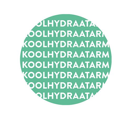 Sticker 'Koolhydraatarm' - Ø28mm - Groen - Van Erkel Winkelmaterialen