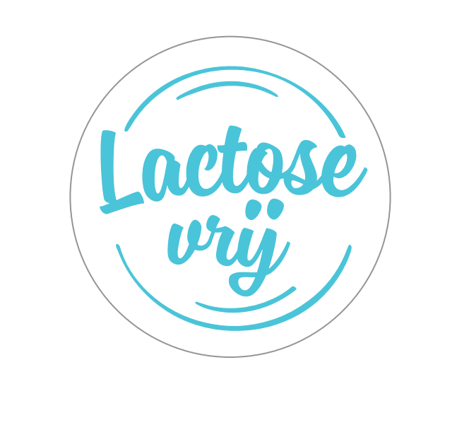 Sticker 'Lactose vrij' - Ø30mm - Wit - Van Erkel Winkelmaterialen