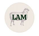 Sticker 'Lam' - Ø30mm - Beige - Van Erkel Winkelmaterialen