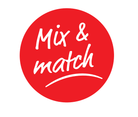 Sticker Mix & Match - Ø30mm - Rood - Van Erkel Winkelmaterialen