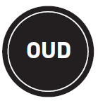 Sticker 'Oud' - Ø30mm - Van Erkel Winkelmaterialen