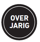 Sticker 'Overjarig' - Ø30mm - Van Erkel Winkelmaterialen
