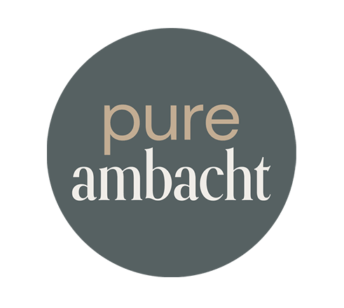 Sticker 'Pure Ambacht' - Ø50mm - Grijs - Van Erkel Winkelmaterialen