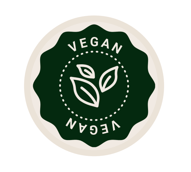 Sticker 'Vegan' - Ø30mm - Groen - Van Erkel Winkelmaterialen