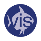 Sticker 'Vis' - Ø28mm - Blauw - Van Erkel Winkelmaterialen