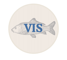 Sticker 'Vis' - Ø30mm - Beige - Van Erkel Winkelmaterialen