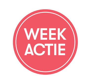 Sticker 'Week Actie' - Ø30mm - Van Erkel Winkelmaterialen