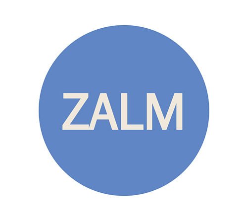 Sticker 'Zalm' - Ø28mm - Blauw - Van Erkel Winkelmaterialen