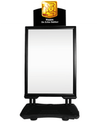 Stoepbord met vulvoet (Echte Bakker) - 500x700mm (B2) - Zwart - Van Erkel Winkelmaterialen