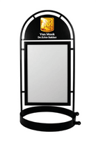 Stoepbord staal A1 (Echte Bakker) - 841x594mm (A1) - Zwart - Van Erkel Winkelmaterialen