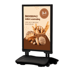 Stoepbord zwart met vulvoet - 500x700mm (B2) - Zwart - Van Erkel Winkelmaterialen