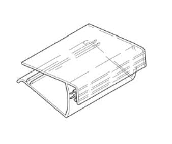 *Supergrip plank kaarthouder - 8-15mm - 20 stuks - Van Erkel Winkelmaterialen