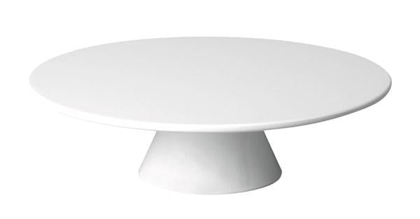 Taartplateau 'Casual' - Ø310x80mm - Wit - Van Erkel Winkelmaterialen