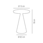Tafellamp Cone - Ø130x180mm - Goud - Van Erkel Winkelmaterialen
