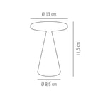 Tafellamp Cone - Ø130x180mm - Goud - Van Erkel Winkelmaterialen